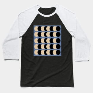 Pastel Toned Geometric Circles Pattern Baseball T-Shirt